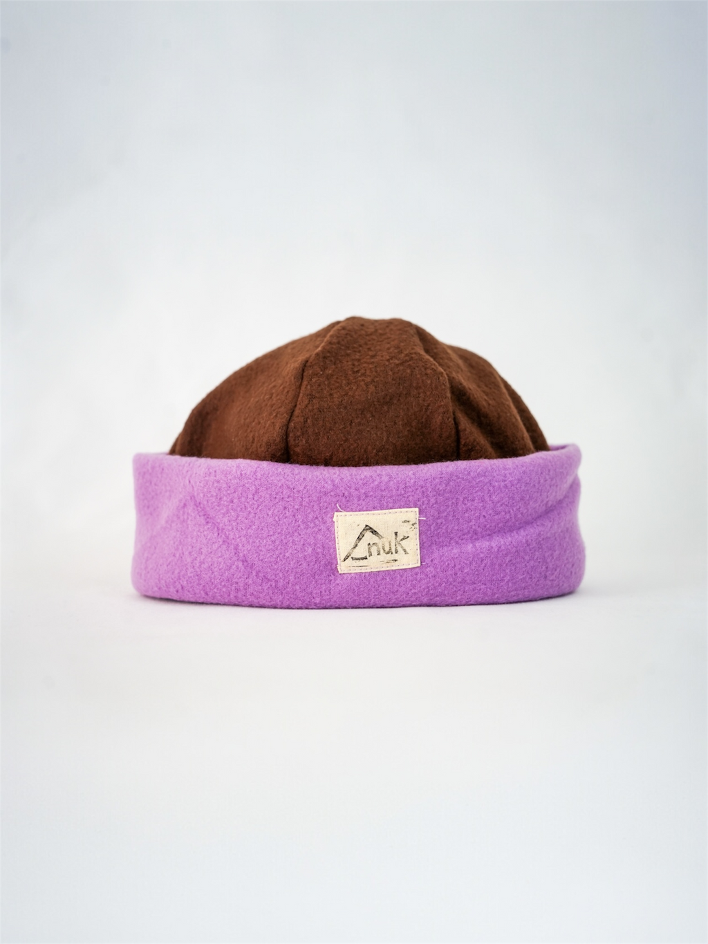 Bonnet lila & marron