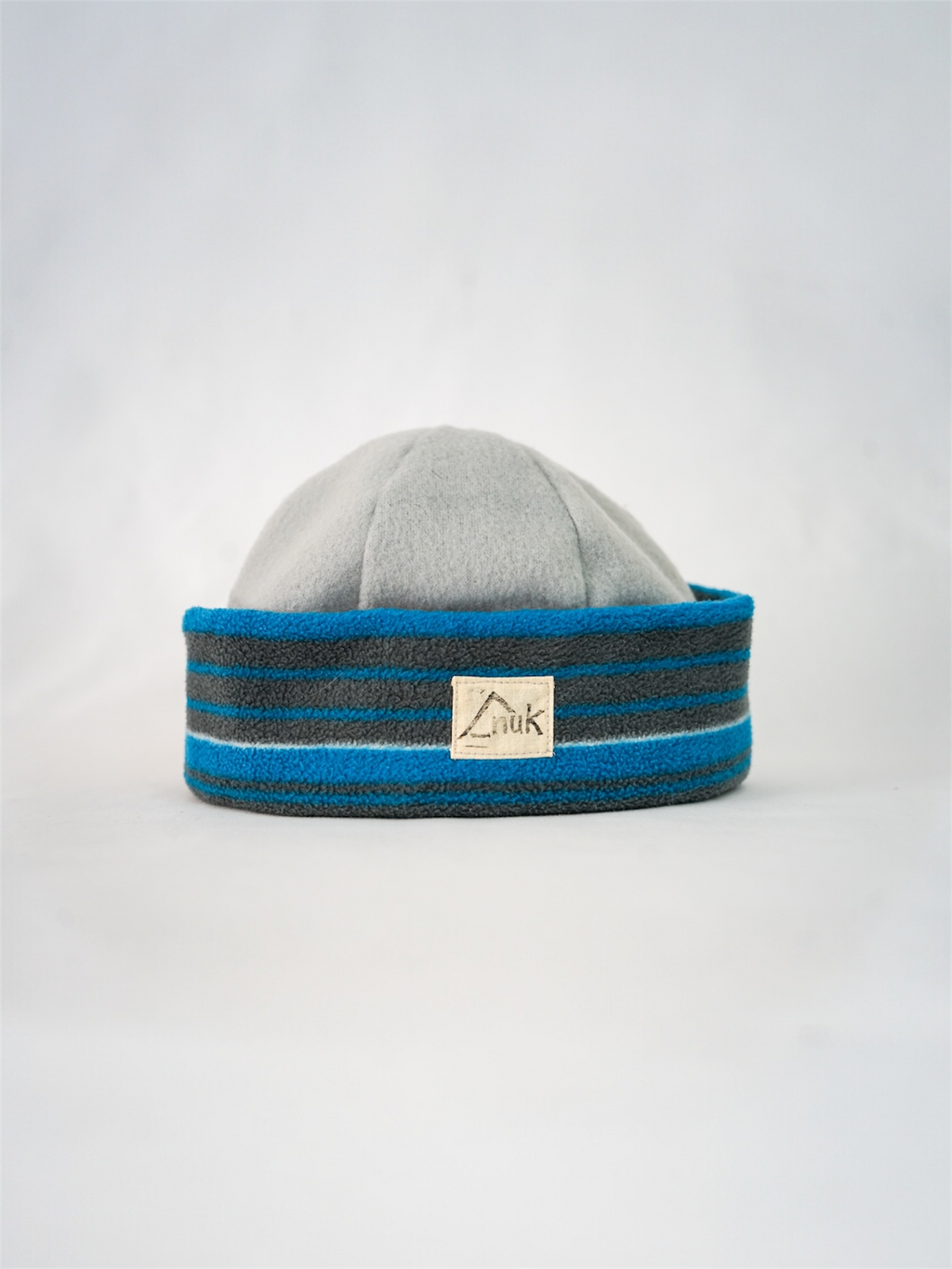 Bonnet gris rayé & gris