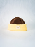 Bonnet jaune & marron