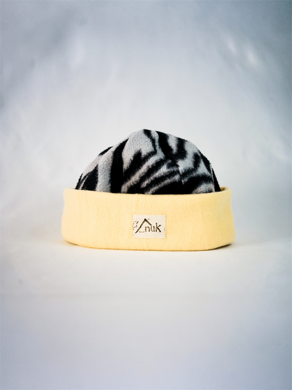 Bonnet jaune & zèbre