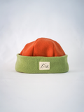 Bonnet kaki & terracotta