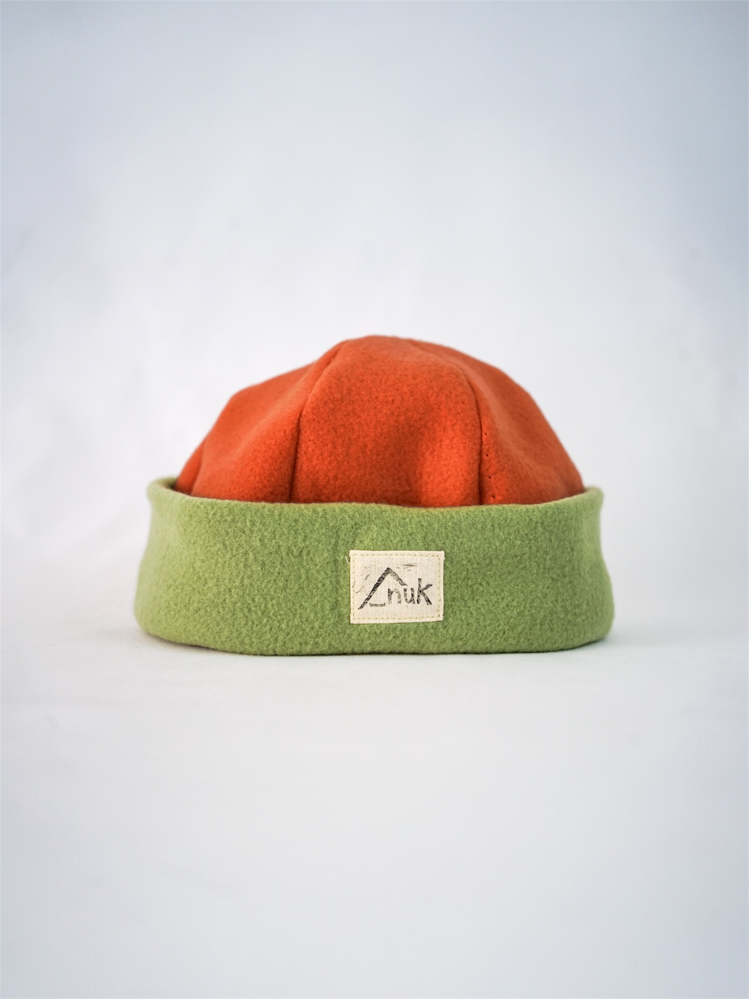 Bonnet kaki & terracotta