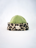 Bonnet léopard beige & kaki