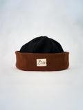 Bonnet marron & noir