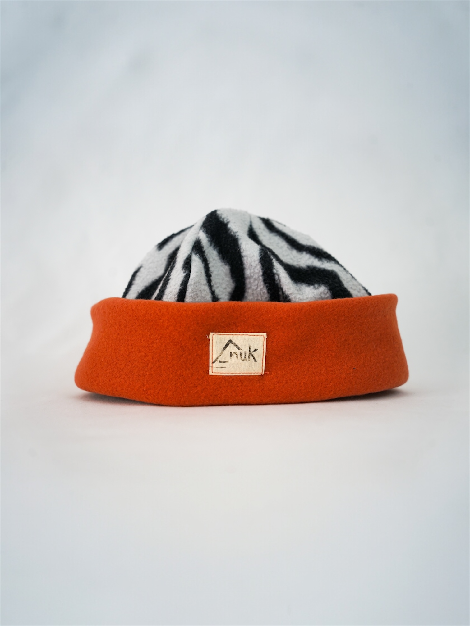 Bonnet terracotta & zèbre