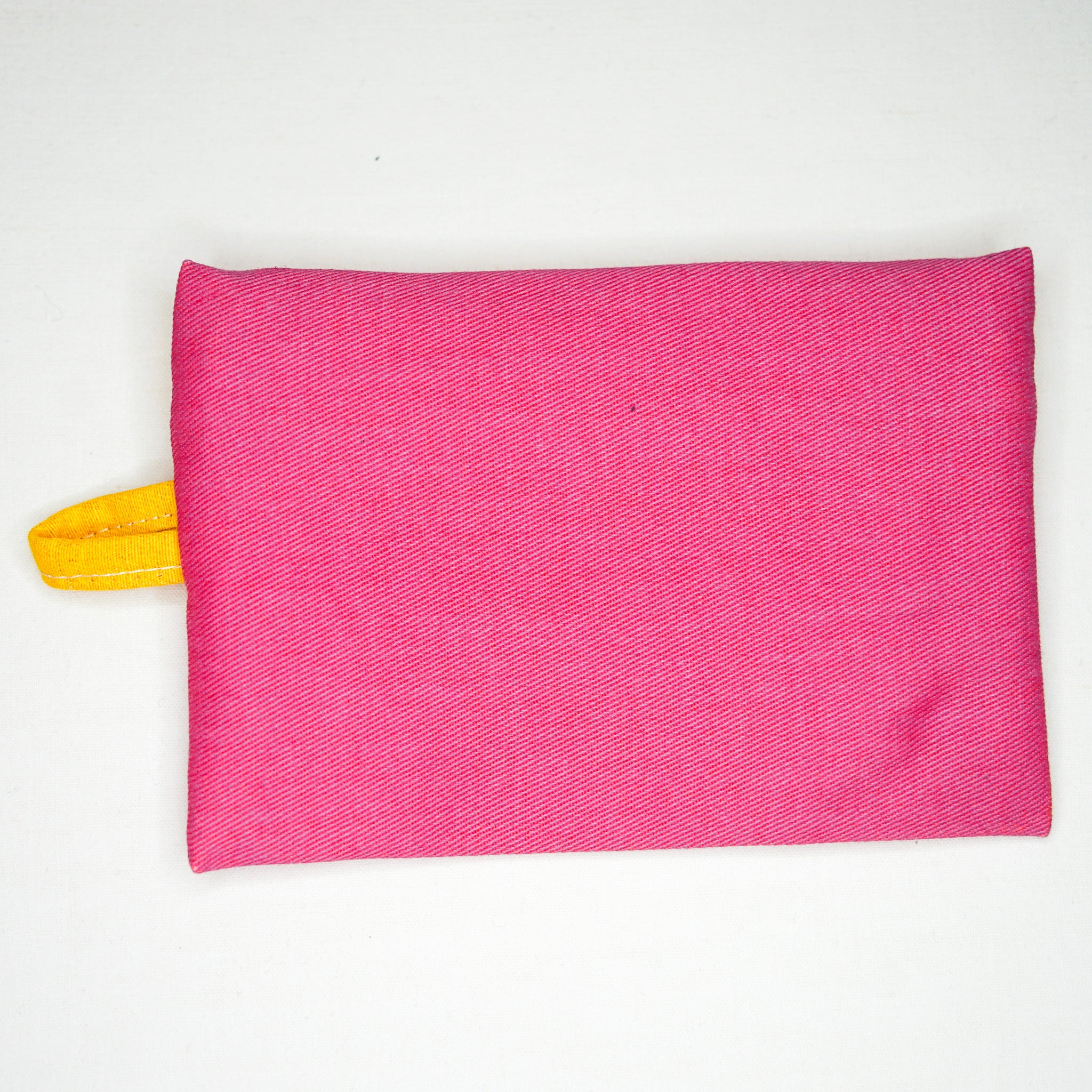 Porte-monnaie rose & jaune n°1 - rideau