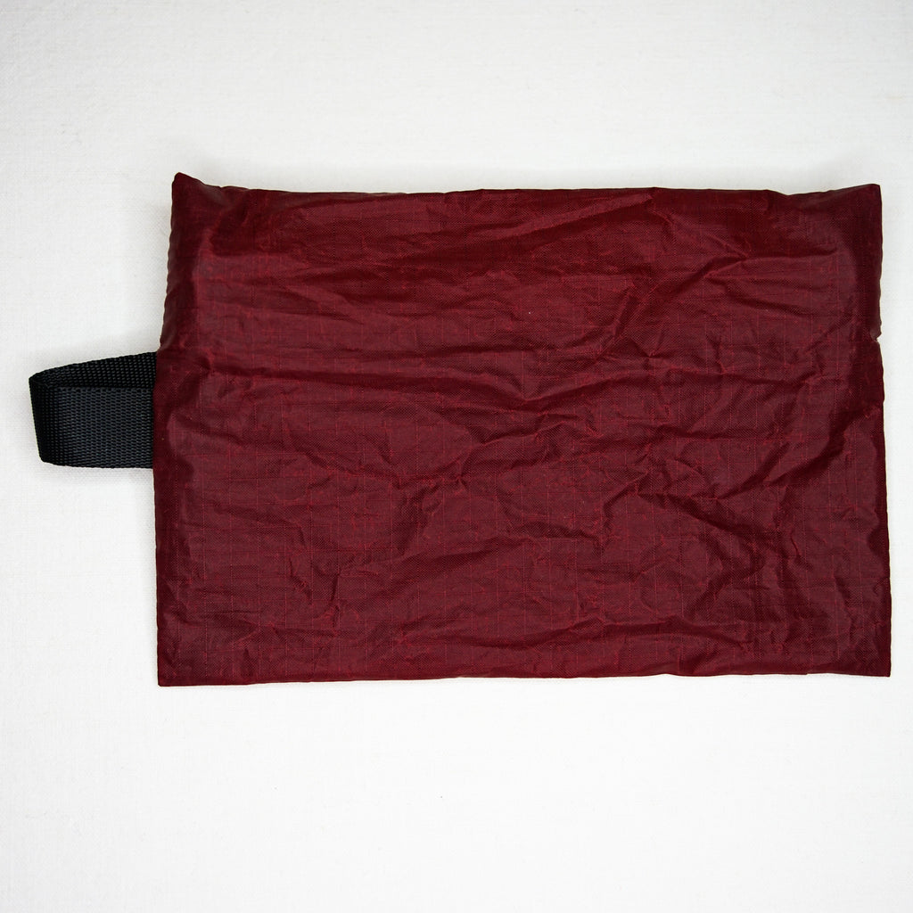 Porte-monnaie bordeaux & beige - aile de kitesurf