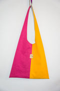 Tote bag rose & jaune n°3 - rideau