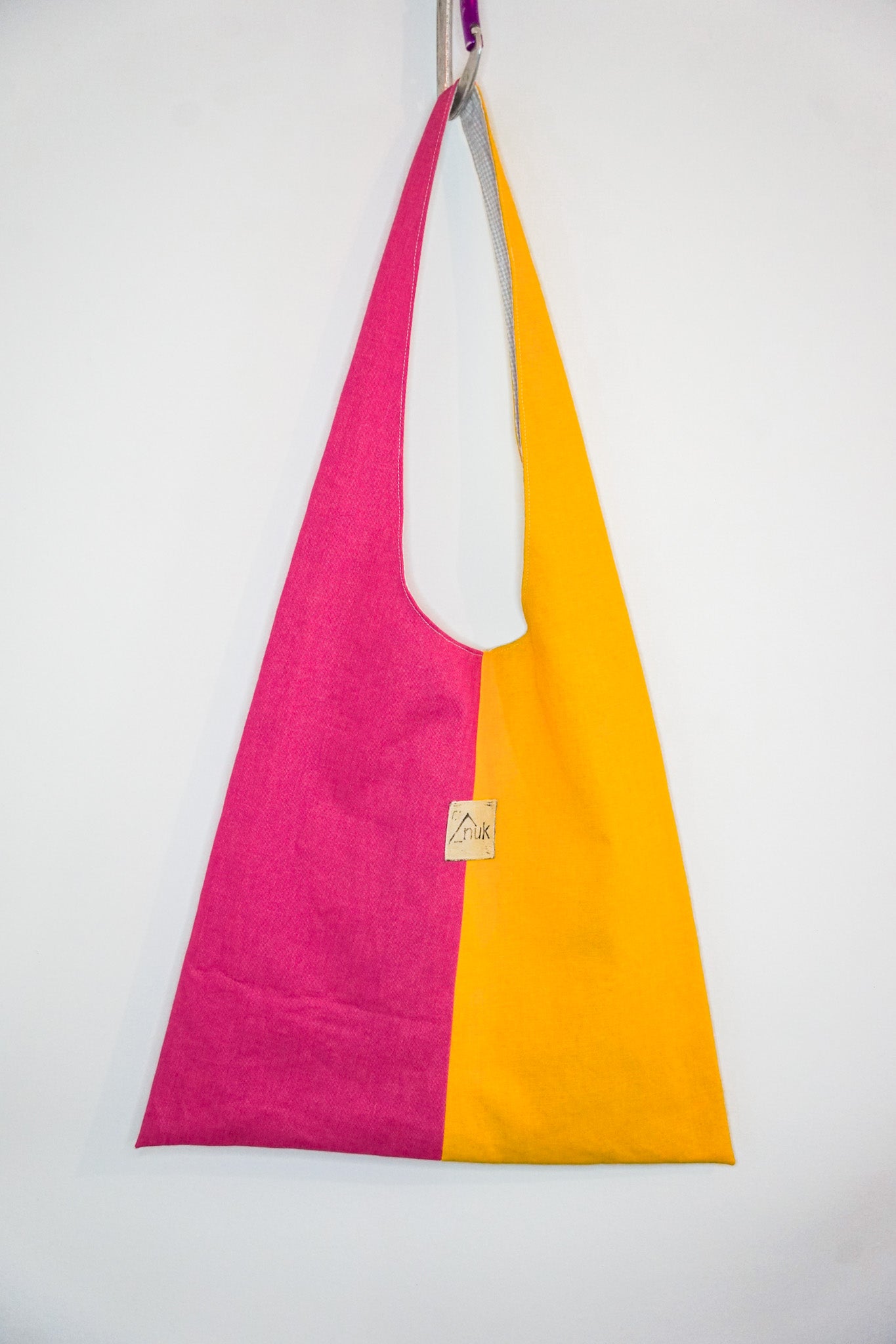 Tote bag rose & jaune n°3 - rideau