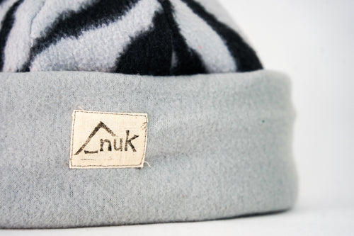 Bonnet gris & zèbre