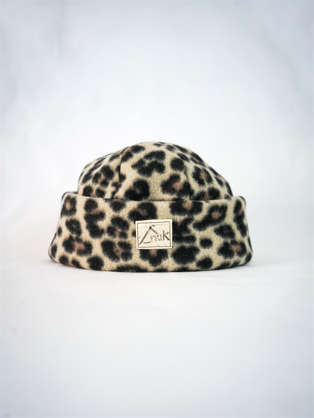 Bonnet léopard beige