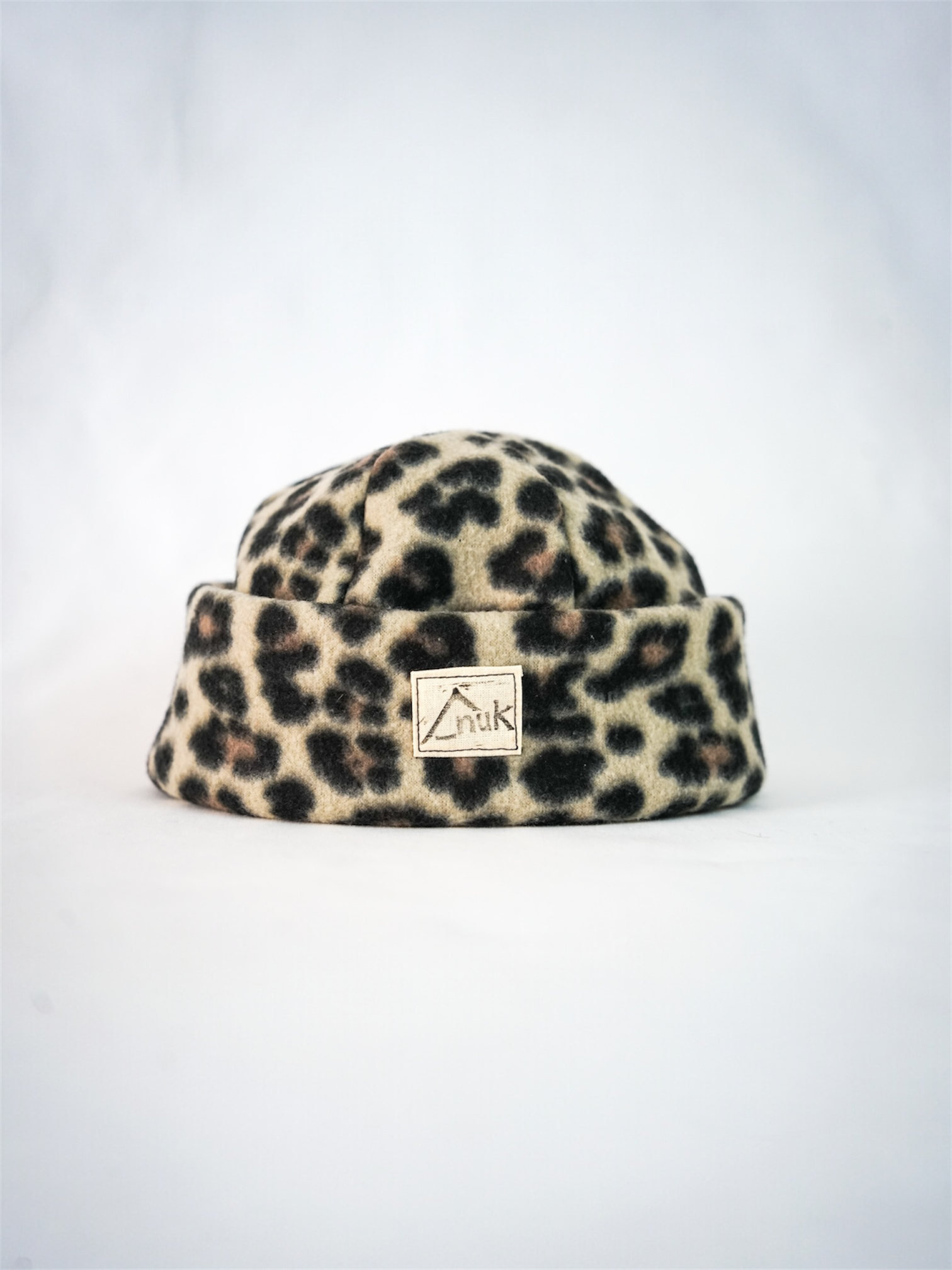 Bonnet léopard beige
