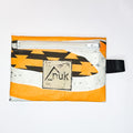 Porte-monnaie gris, orange & blanc n°3 - aile de kitesurf