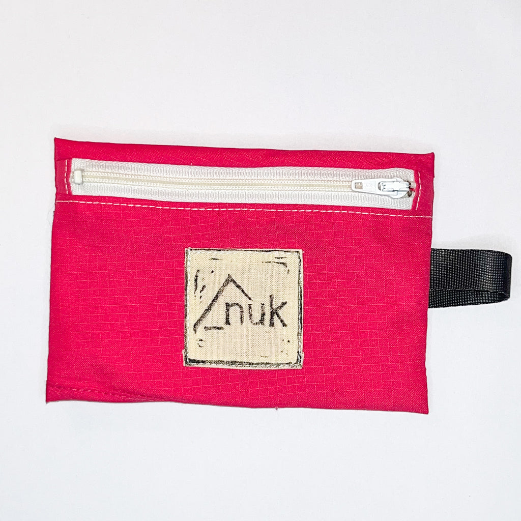 Porte-monnaie rose fuschia & lila 2 - veste rétro