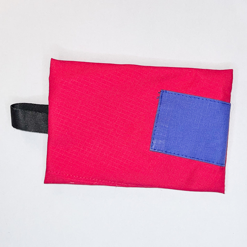 Porte-monnaie rose fuschia & lila 2 - veste rétro